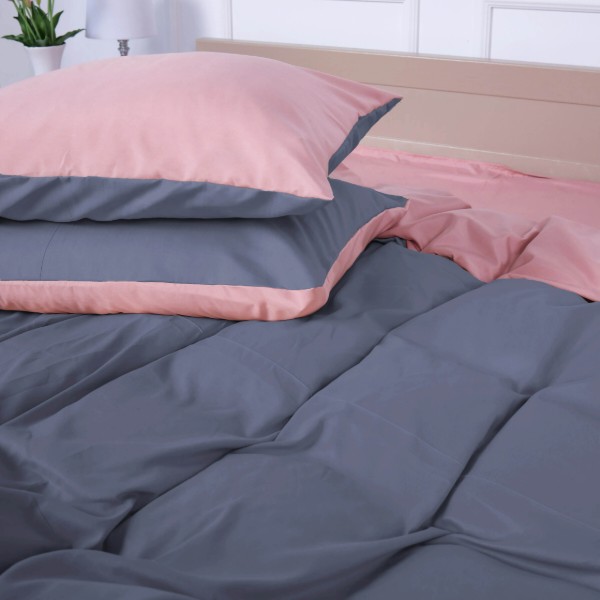 Фото - Комплект постільної білизни MirSon Estivella (15-1415 + 19-0000) Mikrosatin Premium Двусторонній 2x143x210 см (2200007243532)